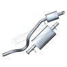 Silencieux Intermédiaire + Final d'Échappement pour : Discovery 1 2.5L TDi 300