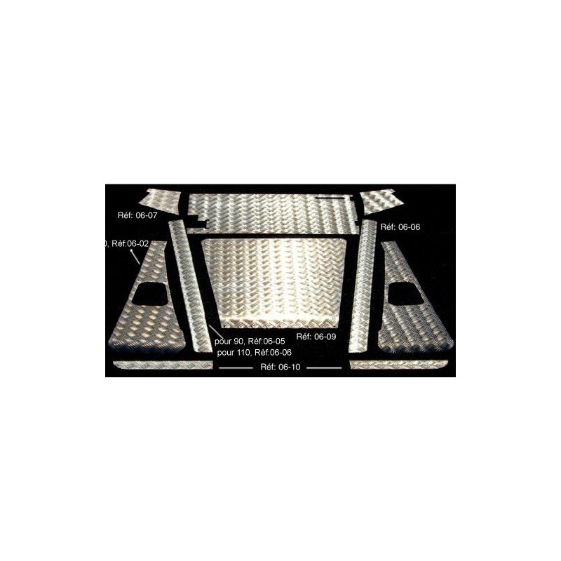 Grille de Calandre Finition INOX pour : Toutes Defender 90/110/130