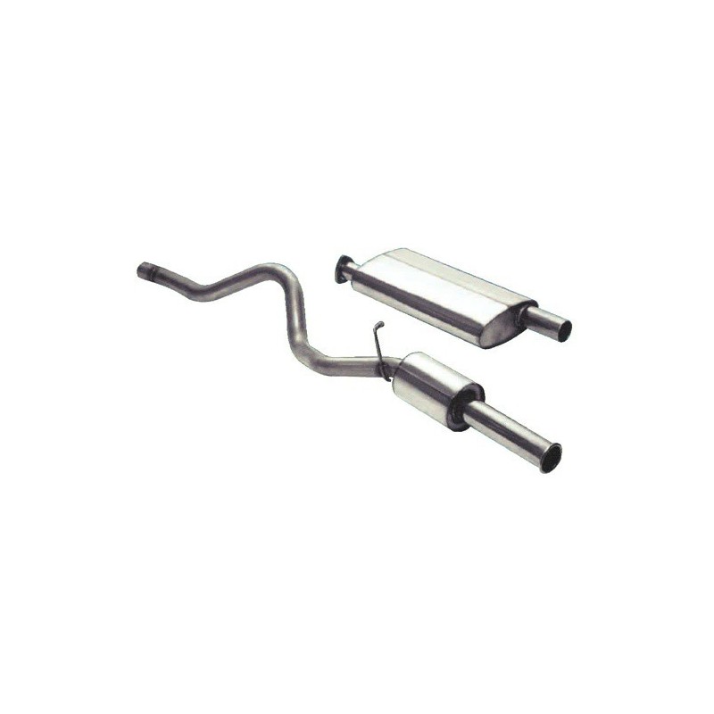 Ligne d'Echappement en Inox pour : Defender 90  2.5L TDi 200