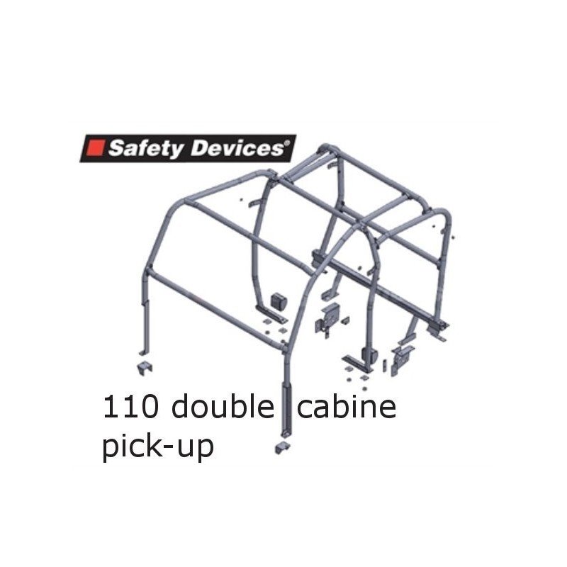 Arceau 8 points SAFETY DEVICE pour 110 TD5 double cabine pick-up