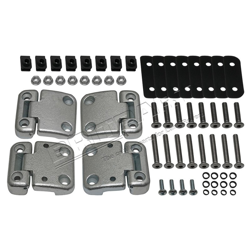 Kit de Charnières de Portes Avant en ALU pour : Defender 90/110/130