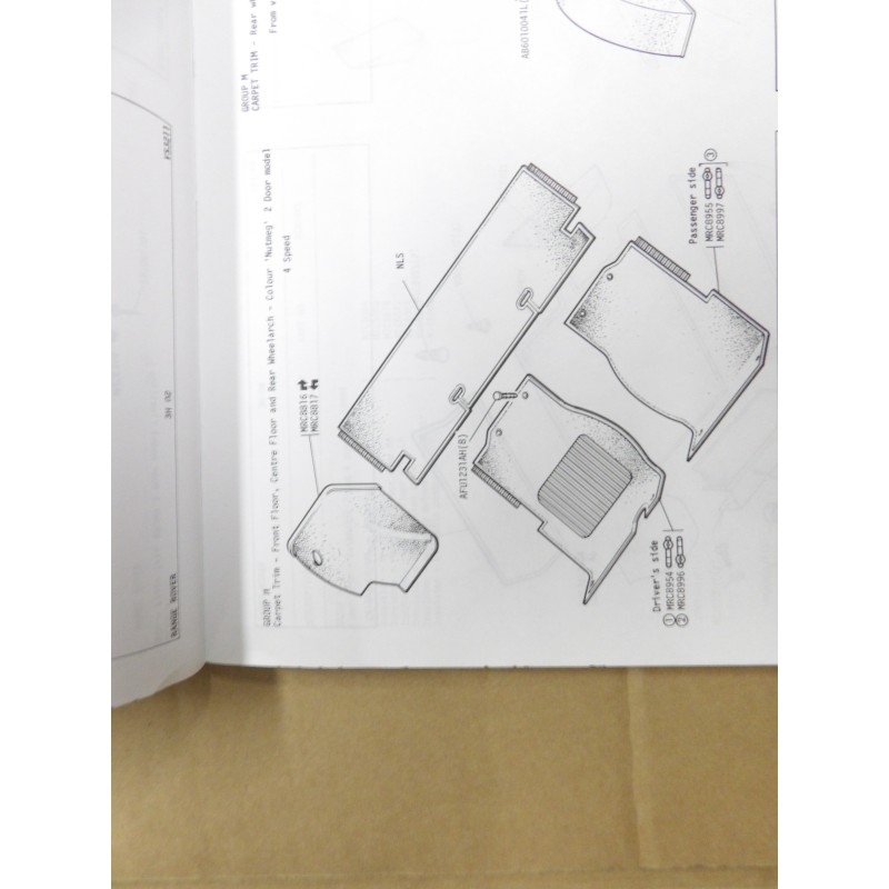 Moquette Centre Droite couleur NUTMEG (RANGE 2 Portes)