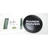 Centre de Roue "RANGE ROVER" ARGENT sur fond NOIR