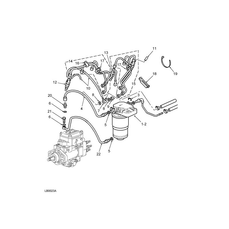 Tuyau d'Injecteur n° 4 - 5 - 6