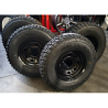 4 Pneus montés ét équilibrés sur 4 Jantes Raptor triangular noires  pret à poser 