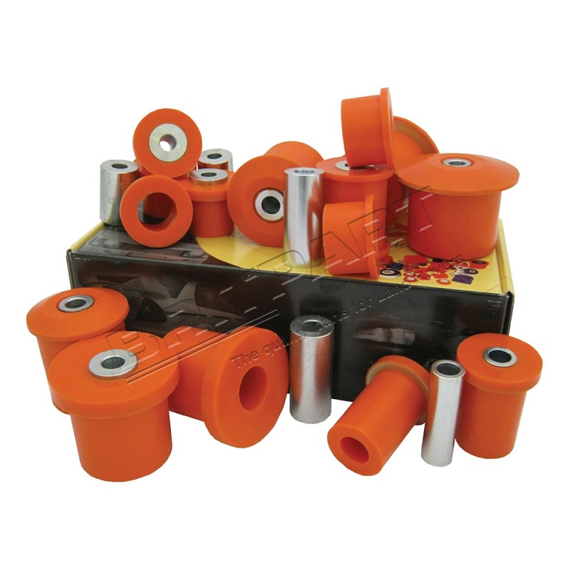 Kit Silent Bloc POLYBUSH Dynamic ORANGE pour : DISCOVERY 3 - 4