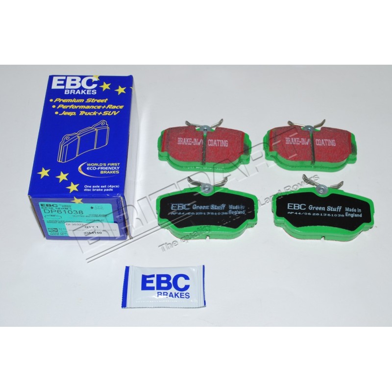 Plaquette de Frein Arrière EBC GREEN STUFF pour : DISCOVERY 2 / RANGE P38