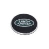 Centre de Roue couleur NOIR BRILLANT avec Logo LAND-ROVER GRIS