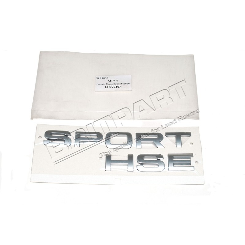 Monogramme "SPORT HSE" couleur ARGENT TITAN