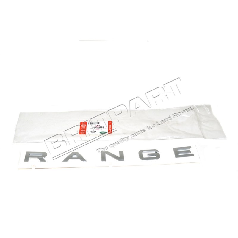 Monogamme du Capot "RANGE" couleur ARGENT ATLAS Monté à partir de 2012