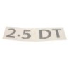 Autocolant " 2.5 DT " couleur ARGENT