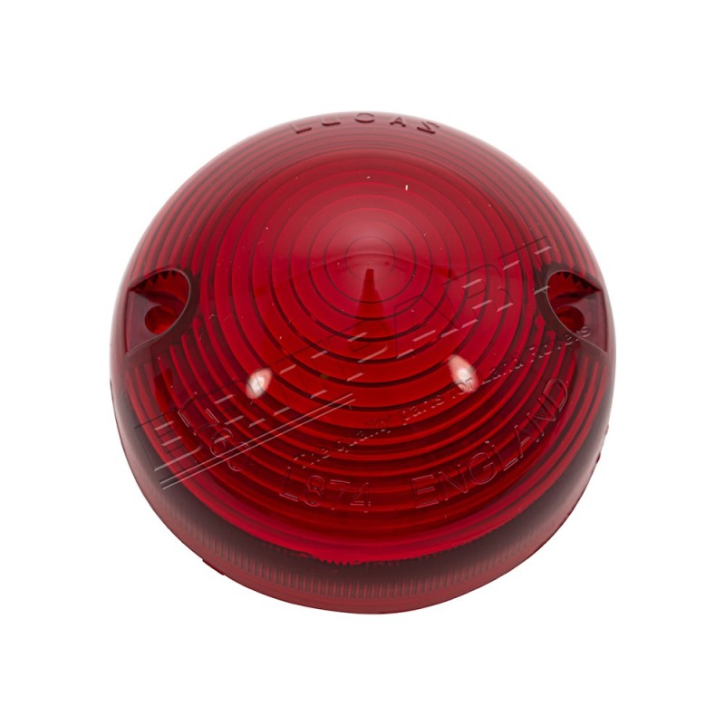 Cabochon Plastique Rouge de Feu Stop 
