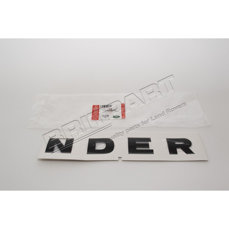 Monogramme "NDER" couleur NOIR sur le Capot