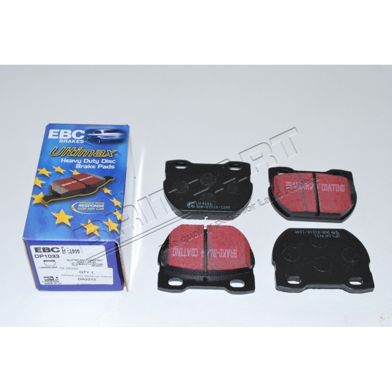 Plaquette de Frein Arrière EBC Ultimax pour : Defender 110/130 TD/TDi 200-300/TD5 jusqu'à 2001