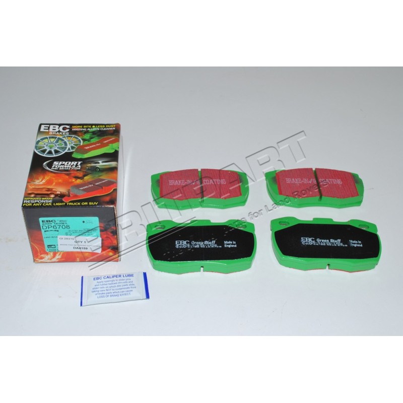 Plaquette de Frein Avant Performance EBC GREEN STUFF pour : Defender 90 TDi 200-300/TD5 et TD4