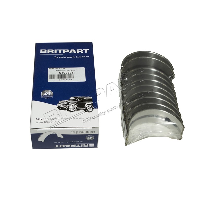 Coussinets BRITPART des Paliers du Vilebrequin (Côte Standard)