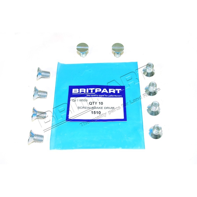 Vis des Tambours de Frein Avant ou Arrière