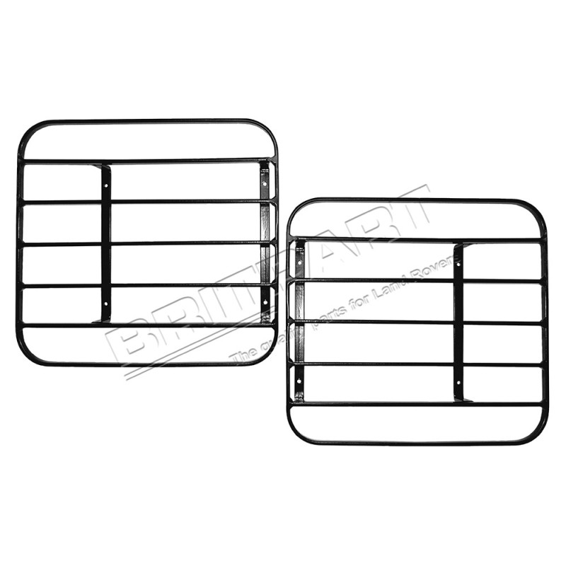 Grilles de Protection de Feux Avant avec Fixation sur Plastique 