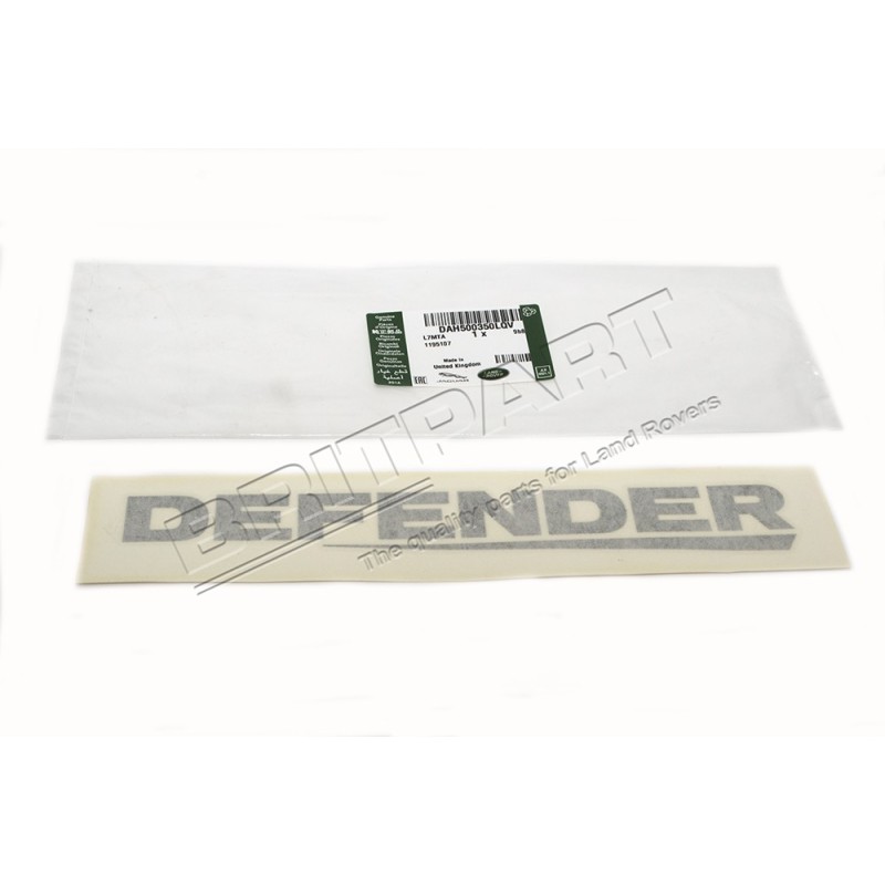 Monogramme " DEFENDER " Arrière couleur BRUNEL/GRAPHITE