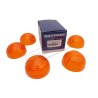 Cabochon Orange en Plastique de Clignotant