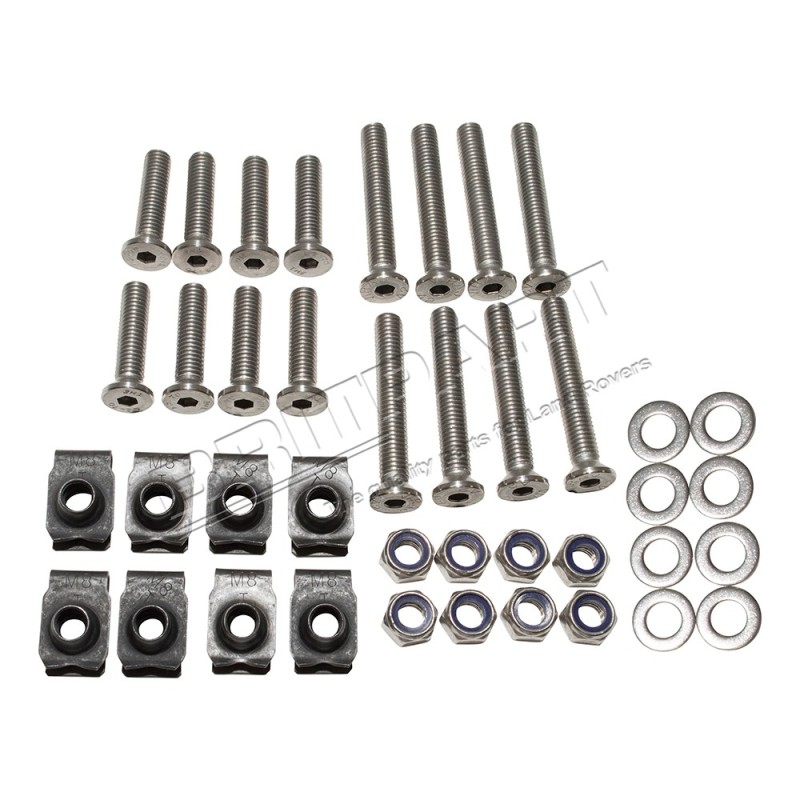 Kit Vis INOX des Charnière des 2 Portes Avant pour : 90/110/130 Sauf TD4