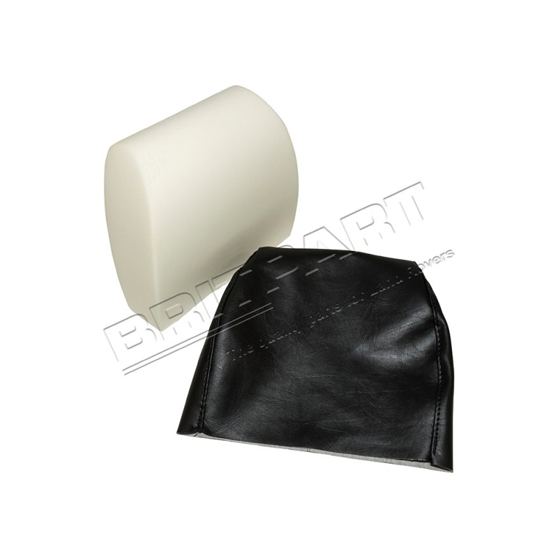 Kit de Réparation Complet d'Appuis Tête Avant Droit ou Gauche en Vinyl NOIR pour : DEFENDER 90/110/130 Sauf TD4