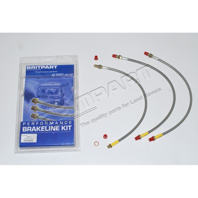 Flexibles de Frein Aviation Impérial avec Ré-hausse +4 cm pour : LAND 109 Série II IIA III 1960-1979