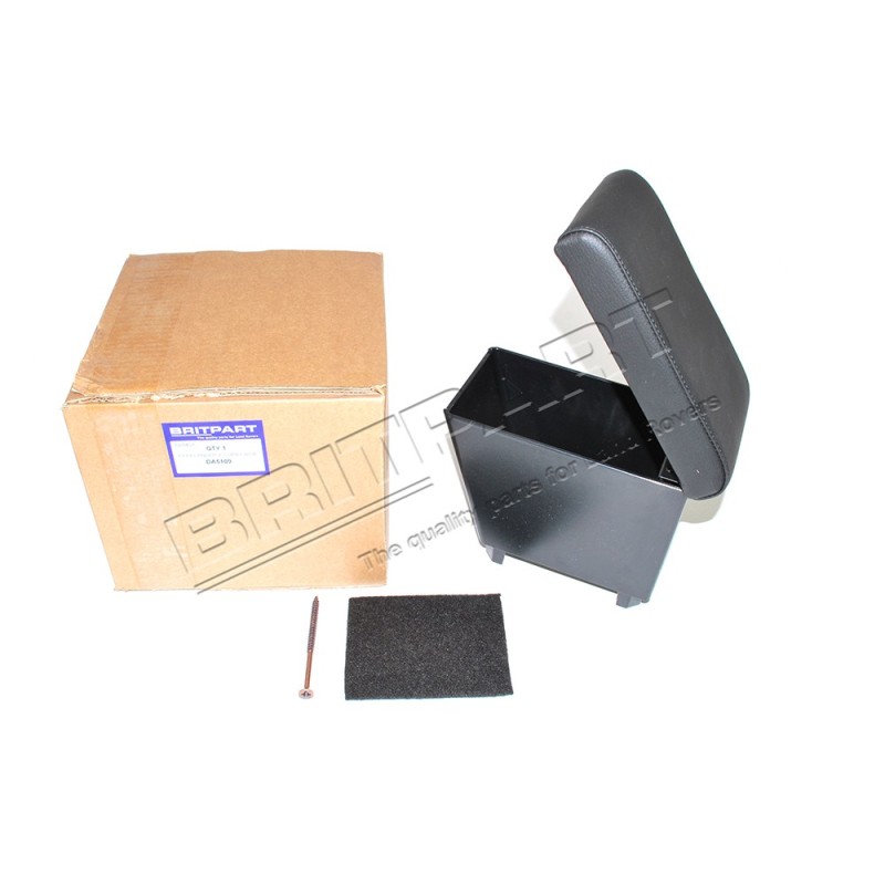 Boite Centrale Dessus en Simili-Cuir Noir Montage avec Accoudoirs d'Origine et Monté jusqu'en 2012