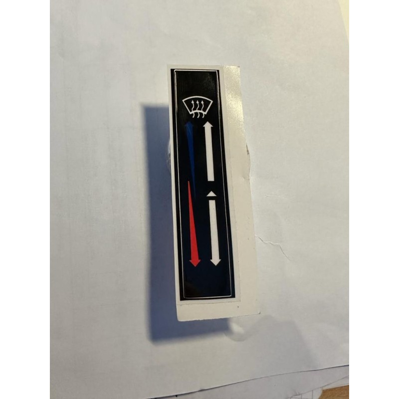  Étiquette temperature du Chauffage td5 td4 sticker seul 