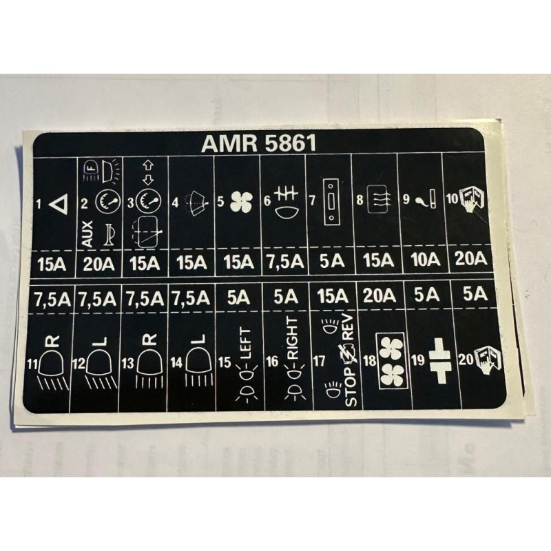 Autocollant de boîte à fusible defender 300 tdi 