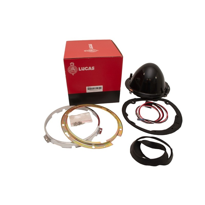 Kit Cuvette Plastique LUCAS Cerclage CHROME d'Optique de Phare