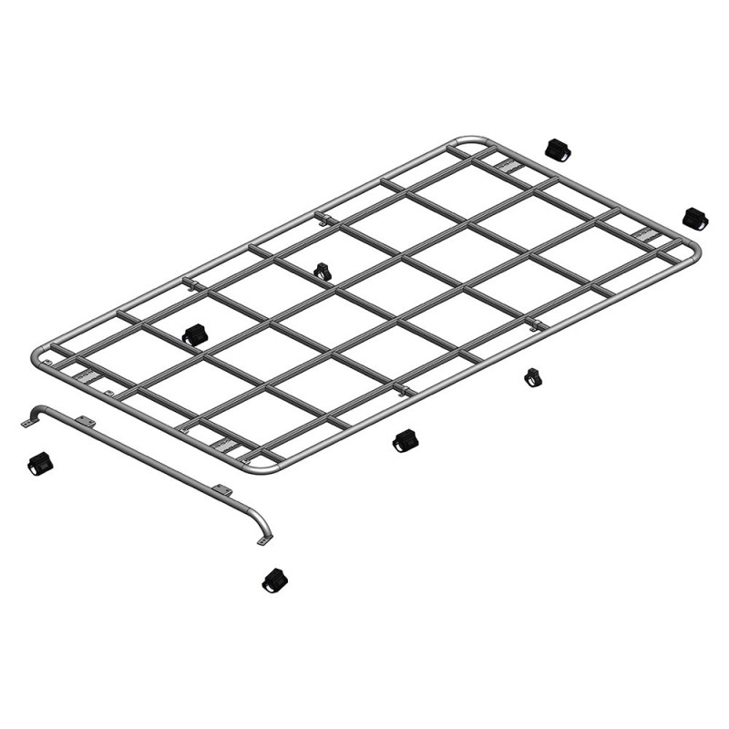 Galerie Plate SAFETY DEVICES Monté sur l'Arceau pour 110 HARD TOP & SW * SUR COMMANDE ± 10 JOURS *