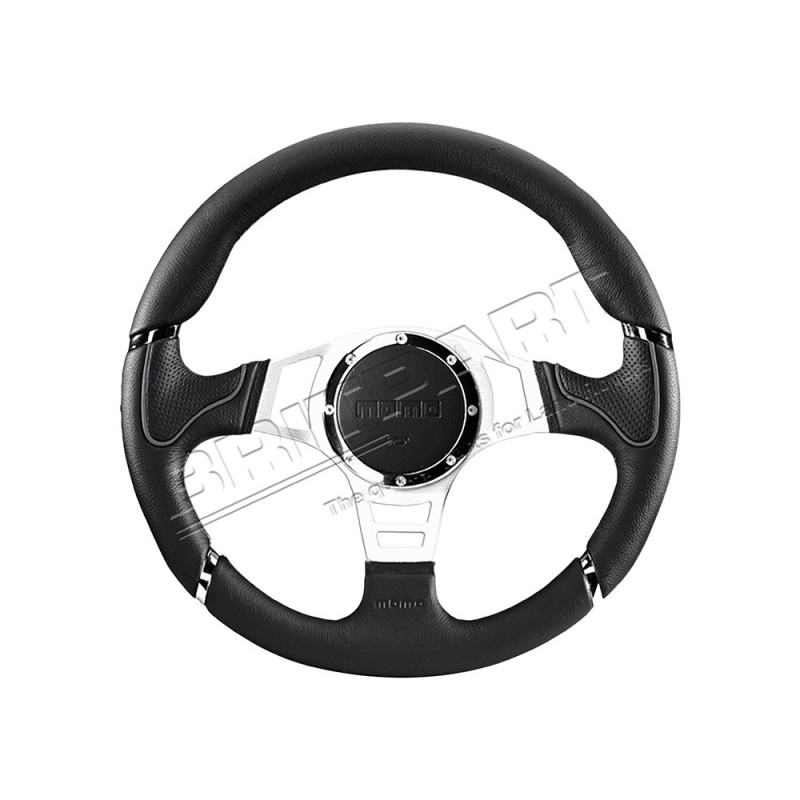 Volant MOMO MILLENNIUM SPORT STYLE NOIR/GRIS * SUR COMMANDE ± 10 JOURS *