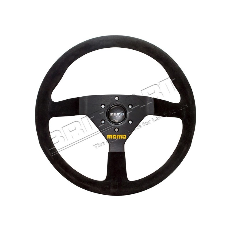 Volant MOMO MOD.78 en DAIM NOIR * SUR COMMANDE ± 10 JOURS *