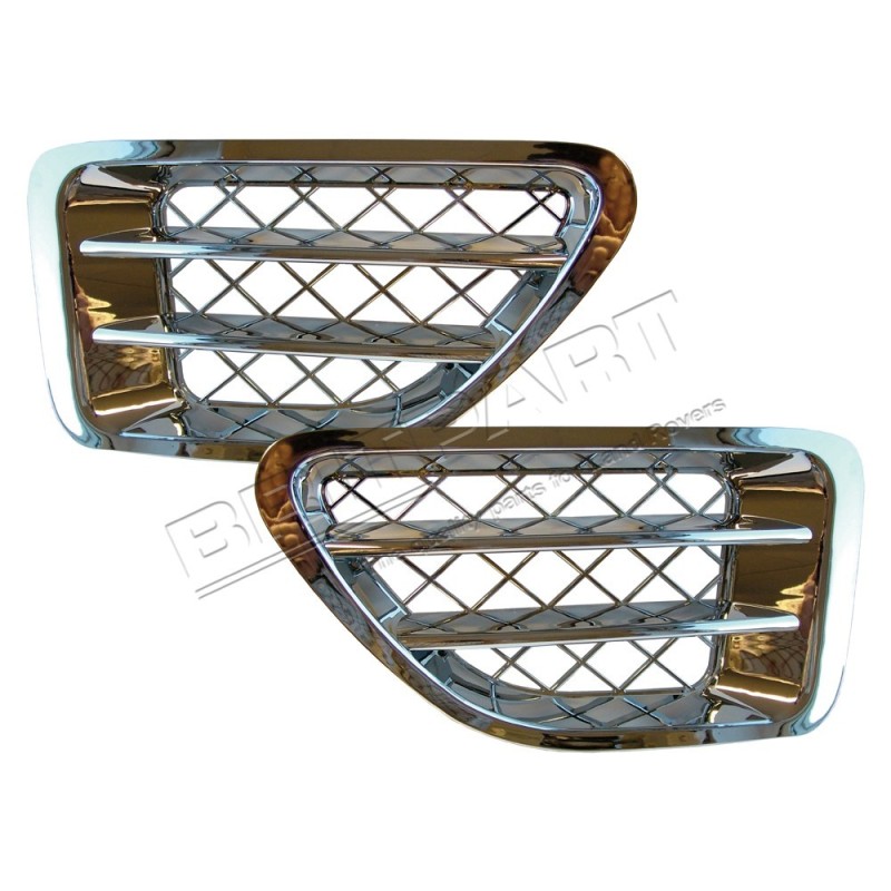 Grilles CHROMÉ Latérale d'aile Monté jusqu'en 2006 pour : RANGE SPORT 1