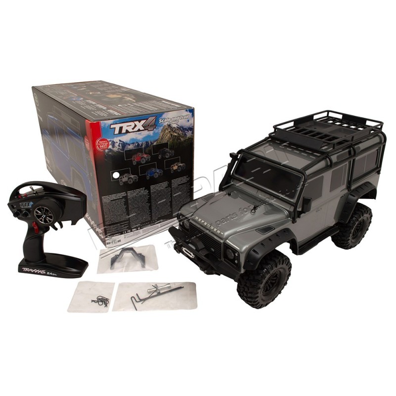 DEFENDER 110 GRIS TRX-4 RADIO COMMANDÉ 1:10 TRAXXAS * SUR COMMANDE ± 10 JOURS *