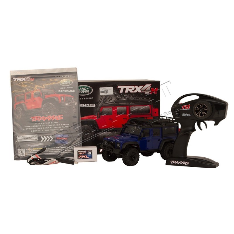 DEFENDER 110 BLEU TRX-4M RADIO COMMANDÉ 1:18 TRAXXAS * SUR COMMANDE ± 10 JOURS *