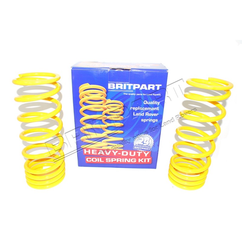 Ressorts Arrière Progressif + 100kg Réhausse + 40mm pour : Toutes Defender 110