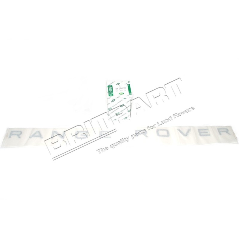 Autocollant du Hayon Arrière " RANGE ROVER " couleur ARGENT